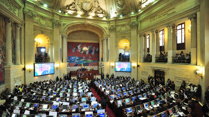 Interior del Congreso de Colombia
