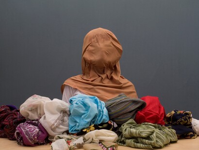 Nilbar Güreş. Undressing. 2006. Courtesy of the Artist, Rampa (Istanbul) and Galerie Martin Janda (Vienna) Undressing video stills. Photographed by Nicole Tintera