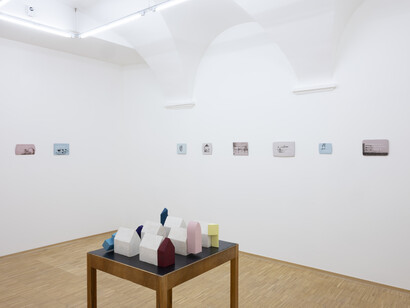 Dominique Dureau, Des formules heureuses, vue d'exposition. Avec l'aimable autorisation de Nosbaum Reding