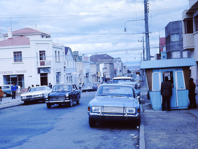 Calle Errázuriz de Punta Arenas, Chile en los años 70