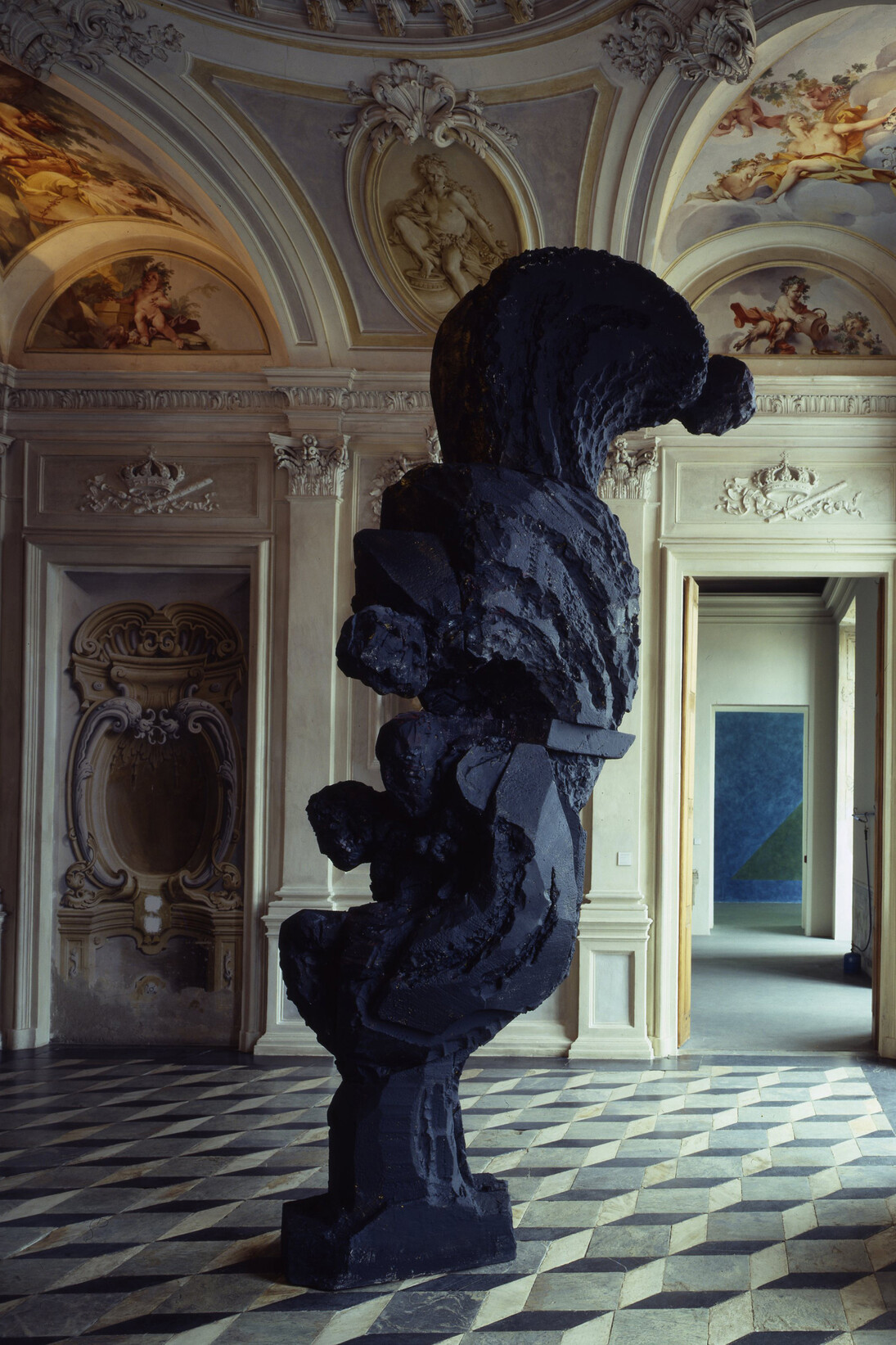 Michelangelo Pistoletto, Persone nere, 1984, acrilico su poliuretano espanso, 408 x 200 x 107 cm, Castello di Rivoli Museo d’Arte Contemporanea, Rivoli-Torino, 1986
