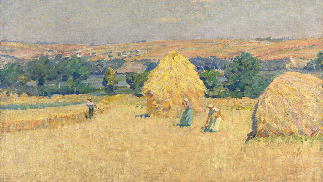 Helen McNicoll, Stubble fields (detail), c. 1912. Courtesy of the National Gallery of Canada