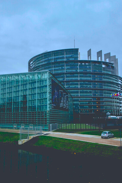 Hauptgebäude des EU-Parlaments in Brüssel, Belgien
