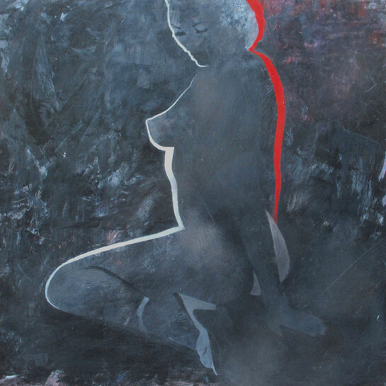Antony Donaldson, Night Flyer, 2014, Acrylic on board, 30 x 30 cm, 11 3/4 x 11 3/4 inches