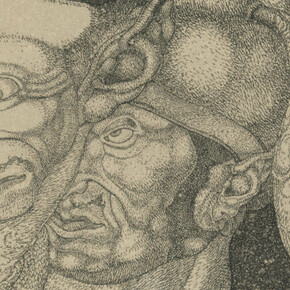 Paul Klee, Komiker (Comedian) [Invention 4] (detail), 1904. Courtesy of San Francisco Museum of Modern Art