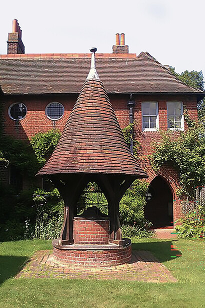 The Red House, designed by William Morris and architect Philip Webb in the 1850s, is a landmark of the Arts and Crafts Movement, blending medieval-inspired architecture with a commitment to traditional craftsmanship, London, England