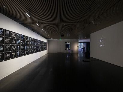 Various artists, Exhibition of 2025 Tsinghua University Art Museum Art & Technology Week. The mirror world: machines, algorithms, and aura, exhibition view. Courtesy of Tsinghua University Art Museum