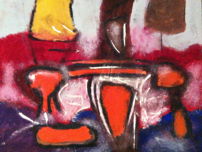 Aubrey Williams, Carib, 1959. Gouache on paper, 38 x 50.5 cm. ©Aubrey Williams Estate