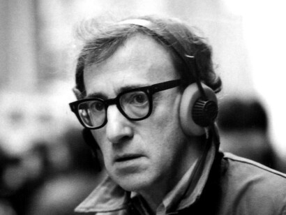Woody Allen durante el rodaje de «Manhattan»