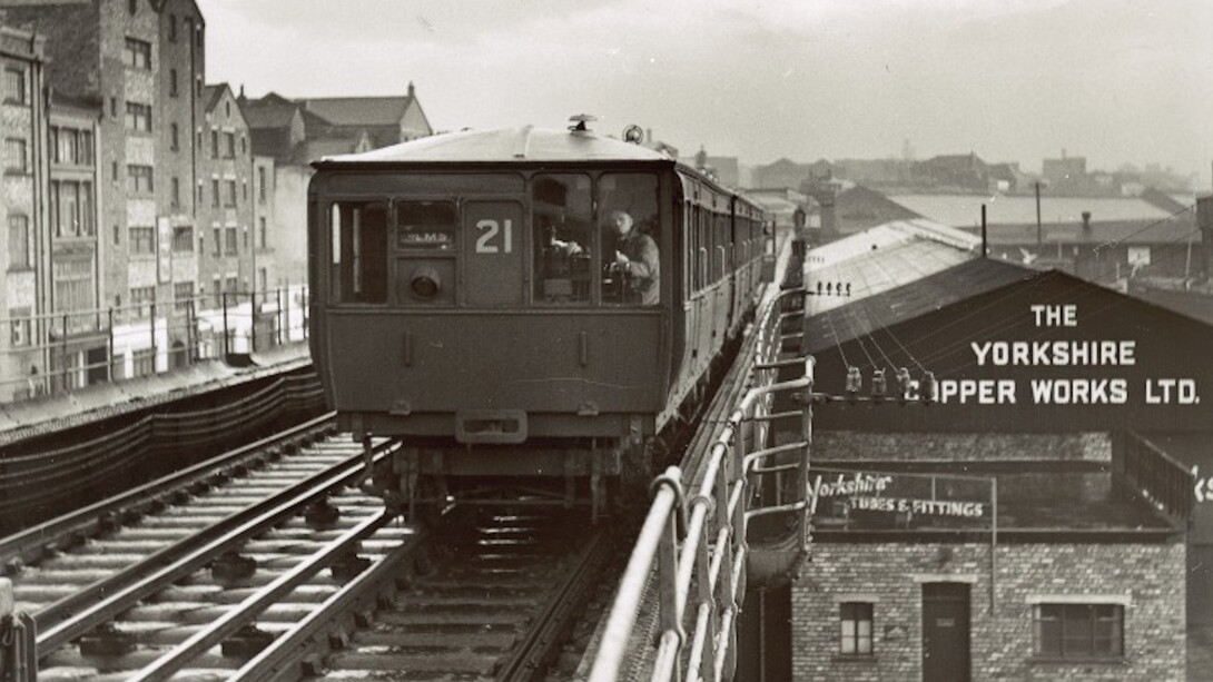 Liverpool Overhead Railway. Courtesy of Museum of Liverpool