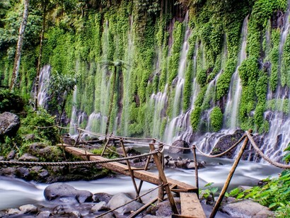 Bridge to the Asik-Asik Falls