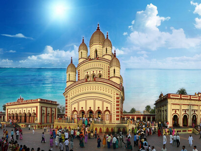 The Kali temple at Dakshineswar