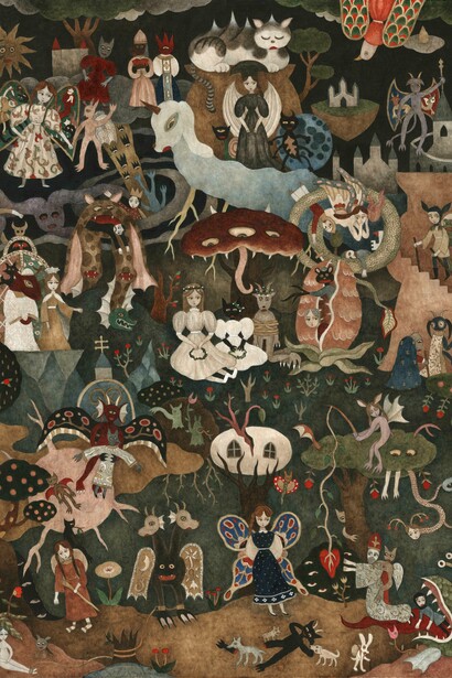 Kosuke Ajiro, Pilgrimage to sleeping cat (detail). Courtesy of GR gallery