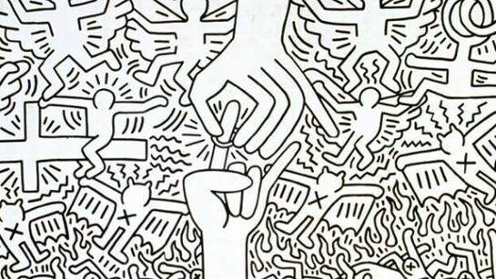 The Marriage of Heaven and Hell, 1984© Keith Haring Foundation