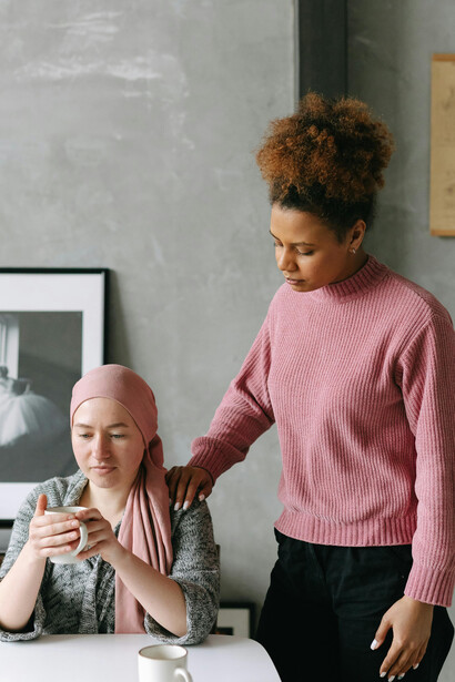 Holding hands as a sign of resilience and connection while living with terminal illness
