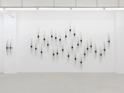 Osman Dinç, Eyes in downpour, exhibition view. Courtesy of Pi Artworks