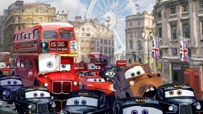 London bus scene