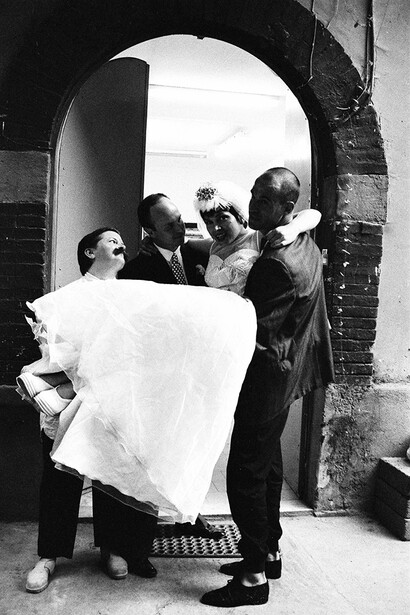 Şükran Moral, Married with Three, 1994, Silver print on Bergger paper, courtesy of the artist and Galeri Zilberman