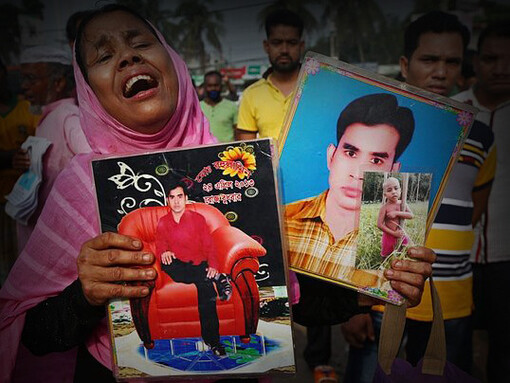 Rana Plaza en Bangladesh: 1.134 trabajadores murieron y más de 2.500 resultaron heridos cuando el edificio que albergaba varias fábricas de ropa se derrumbó