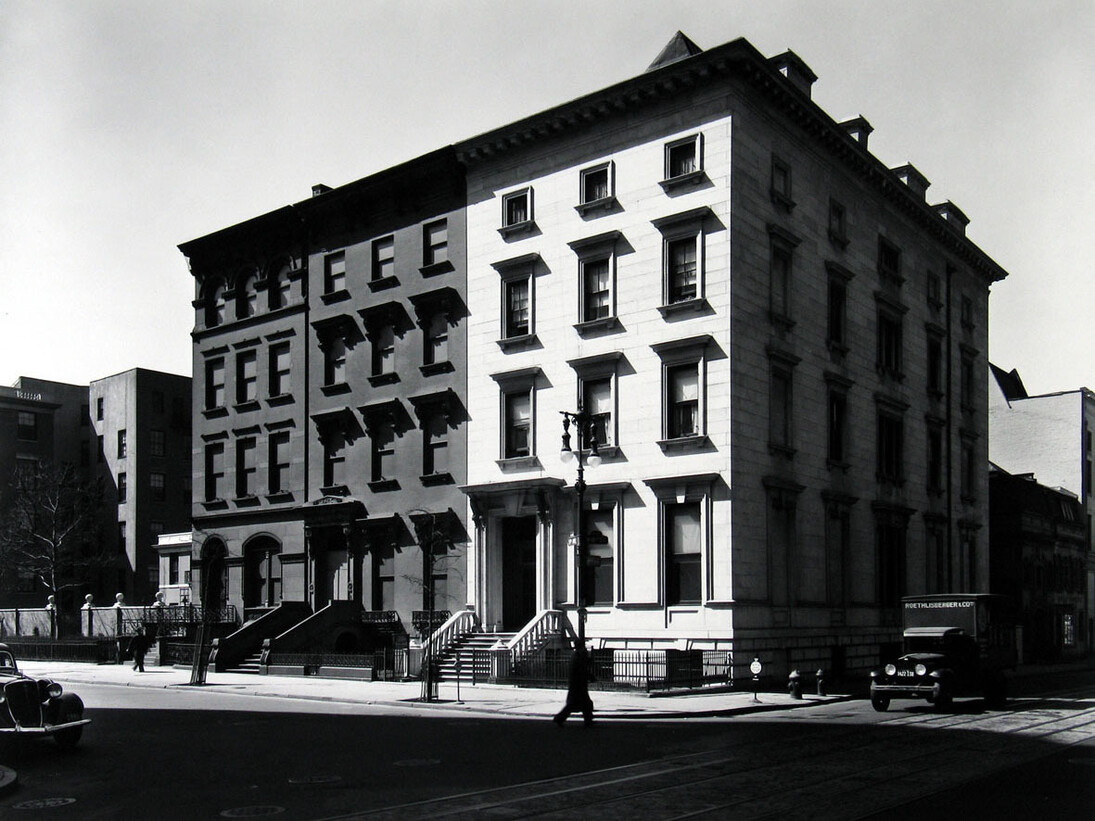 Fifth Avenue Houses, Nos. 4, 6, 8, 1936 © Berenice Abbott/Commerce Graphics/Getty Images. Courtesy of Howard Greenberg Gallery, New York