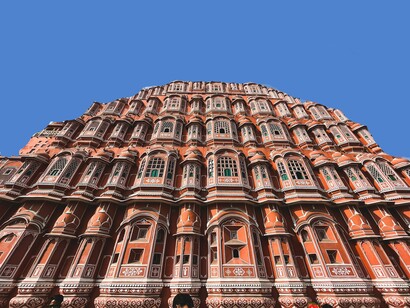Hawa Mahal, Pink City, Jaipur, Rajasthan, India 