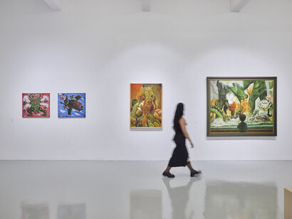 Various artists, Connecting, exhibition view. Courtesy of Mizuma Gallery 