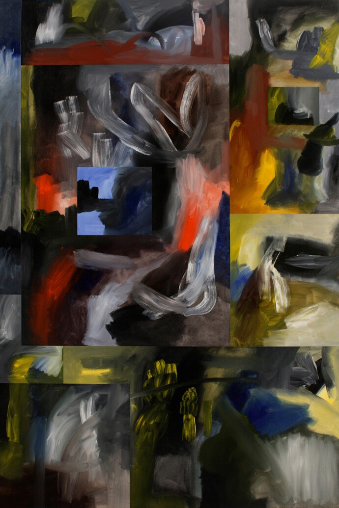 Luke Gray, Multiplexity 1020, 2013, Acrylic and varnish on canvas, 82x58