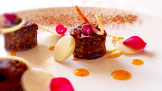 Torta di riso con farina di carrube