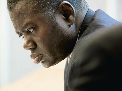 Joel Sternfeld, Latsoucabé Fall, director of planning and equipment, senelec energy, Senegal, 2005 (negatives), printed 2021. Courtesy of Georgia Museum of Art