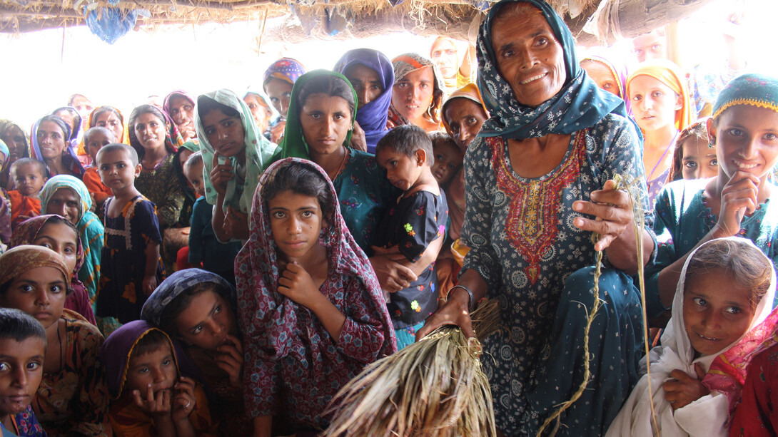 Women and girls in Shadadkot, north-west Sindh, Pakistan