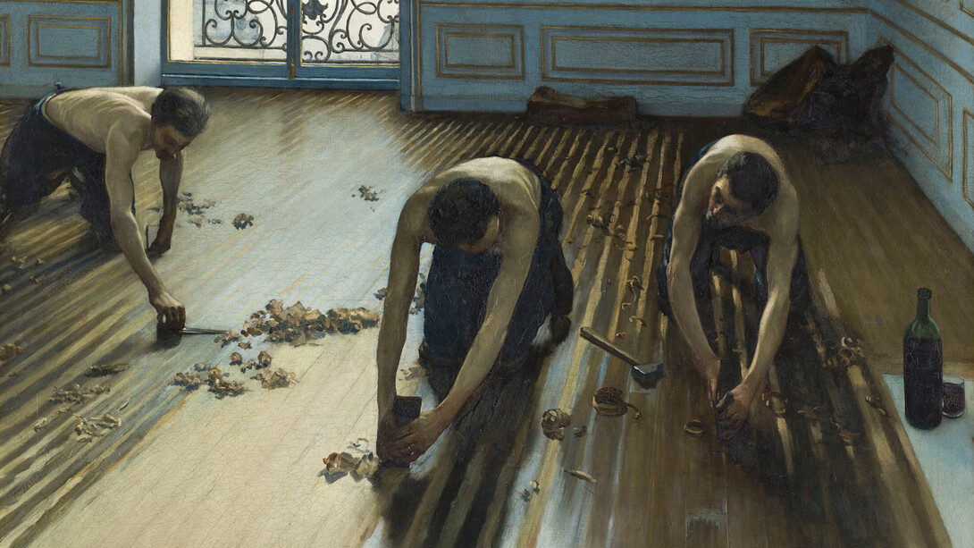 Gustave Caillebotte, Floor scrapers (detail), 1875. Courtesy of the Art Institute of Chicago