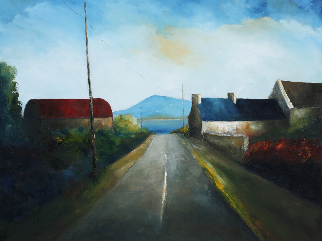 Padraig McCaul, The Road Home, Oil on Canvas, 100 cm x 120 cm
