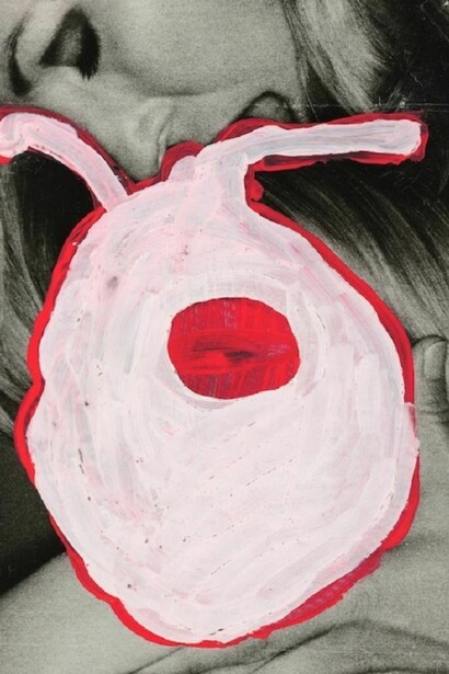 Beverly Semmes, Bomb, 2011, Paint/paper, 10 1/2 x 5 3/4 in. Sheet, 18 3/4 x 14 3/8 in. Framed