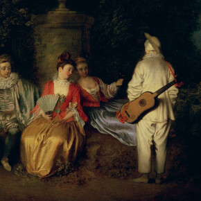 Antoine Watteau, La Partie quarrée. Avec l'aimable autorisation du Musée du Louvre
