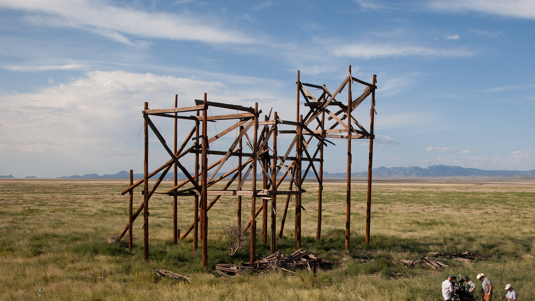 Teresa Hubbard / Alexander Birchler, Production still, Giant 2014,Photo Credit: Chris Austin, Courtesy of Tanya Bonakdar Gallery, New York and Lora Reynolds Gallery, Austin