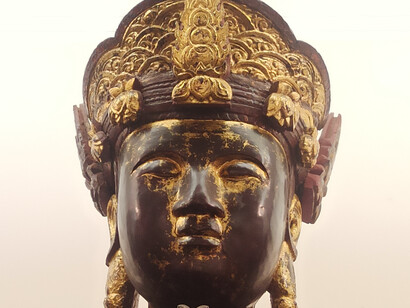 Photo taken by Daniel Gauss at the Vietnam National Museum of Fine Arts, Hanoi, Bodhisattva Avalokisteshvara (Kuan Yin), Hoi Ha pagoda, Vinh Phuc province, 16th century