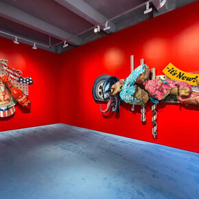 Robin Kid, Searching for America, exhibition view. Courtesy of Templon Gallery