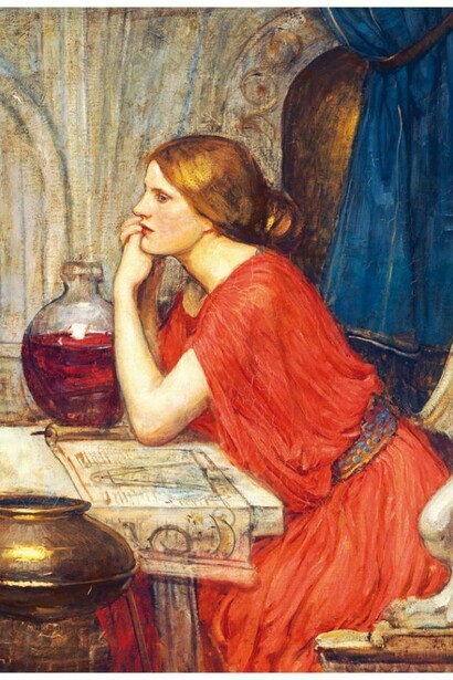 John William Waterhouse, *La maga*, 1913. Collezione privata.