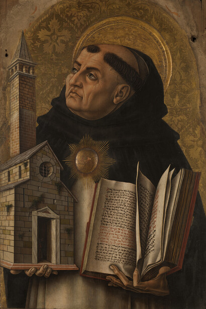 Carlo Crivelli; Santo Tomás de Aquino, National Gallery, Londres
