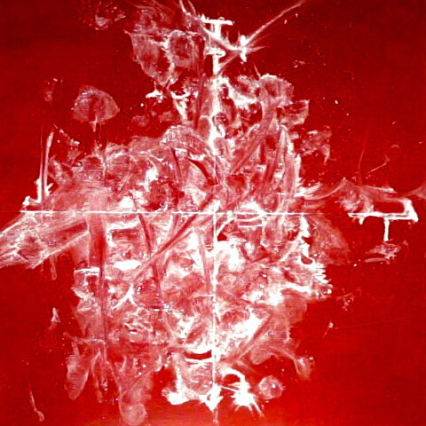 John Cussans & Roberto Peyre, +HRdpN+)(BANBHAMOOIRA+, (Pronto for Banbha Mooira), 2012 - present, Talcum powder, 100 x 100 cm 1.1
