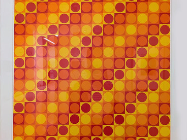 Joël Stein (1926-2012), Untitled (1975). Stein was a member of the Groupe de Recherche d'Art Visuel (GRAV), a collective of artists active in the 1960s focused on optical and kinetic art. Image ©MACA/the Author 2026