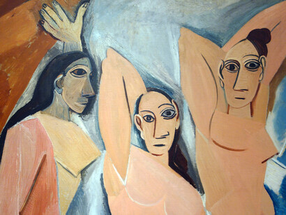 Les Demoiselles d'Avignon (The Young Ladies of Avignon, originally titled The Brothel of Avignon) is a large oil painting created in 1907 by the Spanish artist Pablo Picasso
