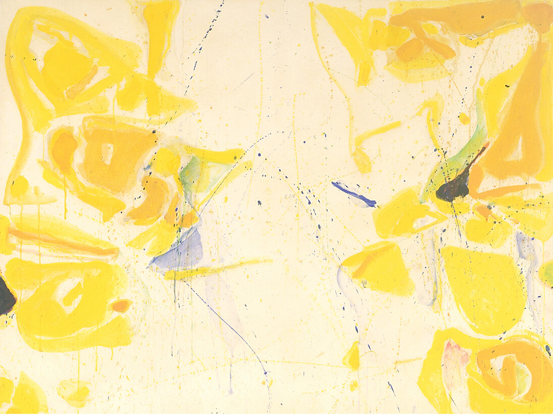 Sam Francis, Untitled (SF59-351), detail, 1959, Oil on paper mounted on canvas, 166 x 111 cm (65 1/3 x 43 7/10 in)

