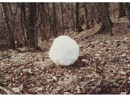 Andy Goldsworthy, Snowball, 1979, Courtesy Arts Council Collection, Southbank Centre, London, Copyright the artist