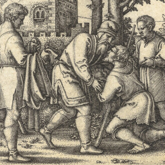 Sebald Beham, The return of the prodigal son (detail), 1540. Courtesy of the State Hermitage Museum