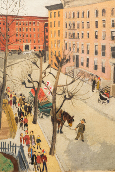 Raphael Soyer, After school (NFS) (detail), 1925. Courtesy of Forum Gallery