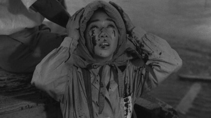 Fotograma del filme de 1989, «Lluvia negra», protagonizado por Yoshiko Tanaka