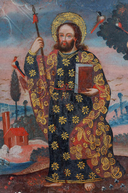 Anónimo, San Judas Tadeo, s. XVIII (fines). Cortesía del Museo Pedro de Osma