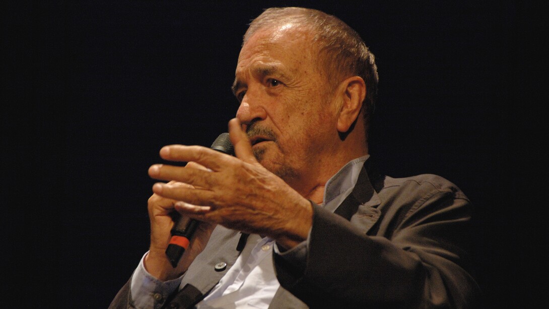 Jean-Claude Carrière alla Bibliothèque Nationale de France per un corso di sceneggiatura nell'ambito del festival Paris-Cinéma. Ph Roman Bonnefoy