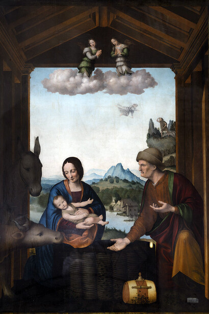 La Sacra Famiglia (Tavola di Tortona). Chiesa di Santa Maria Canale